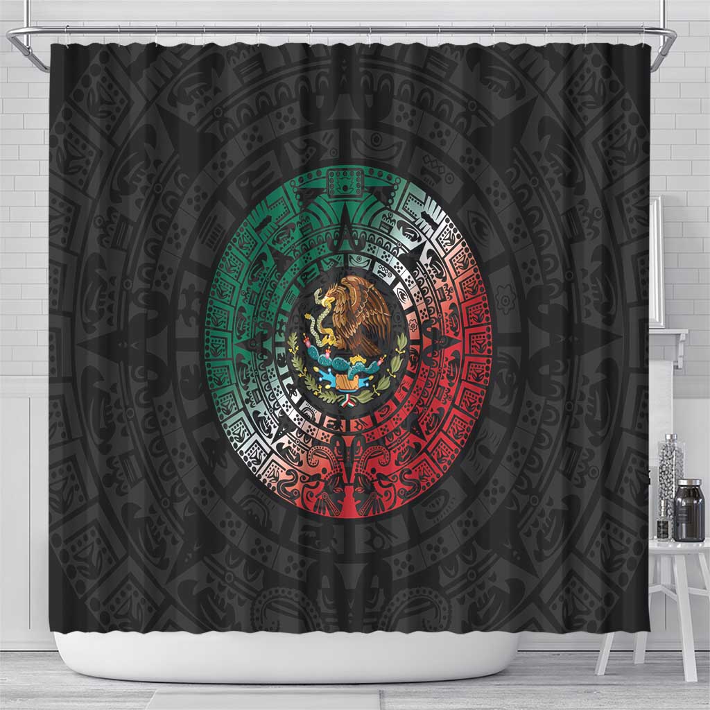 Mexican Aztec Circle Shower Curtain Flag Color Unique Style LT01