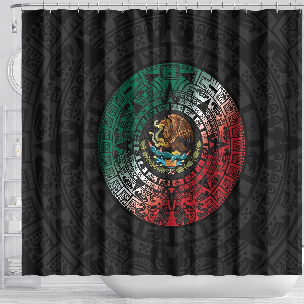 Mexican Aztec Circle Shower Curtain Flag Color Unique Style LT01