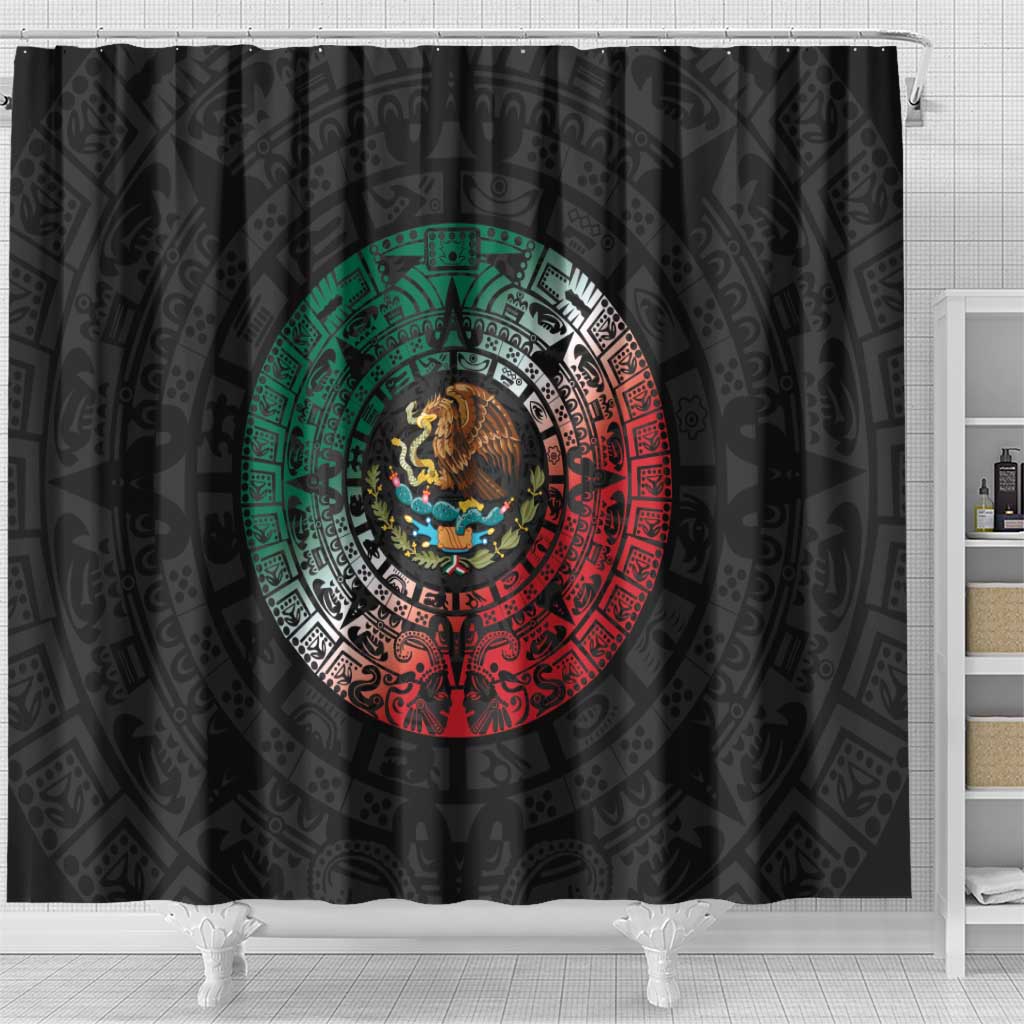 Mexican Aztec Circle Shower Curtain Flag Color Unique Style LT01