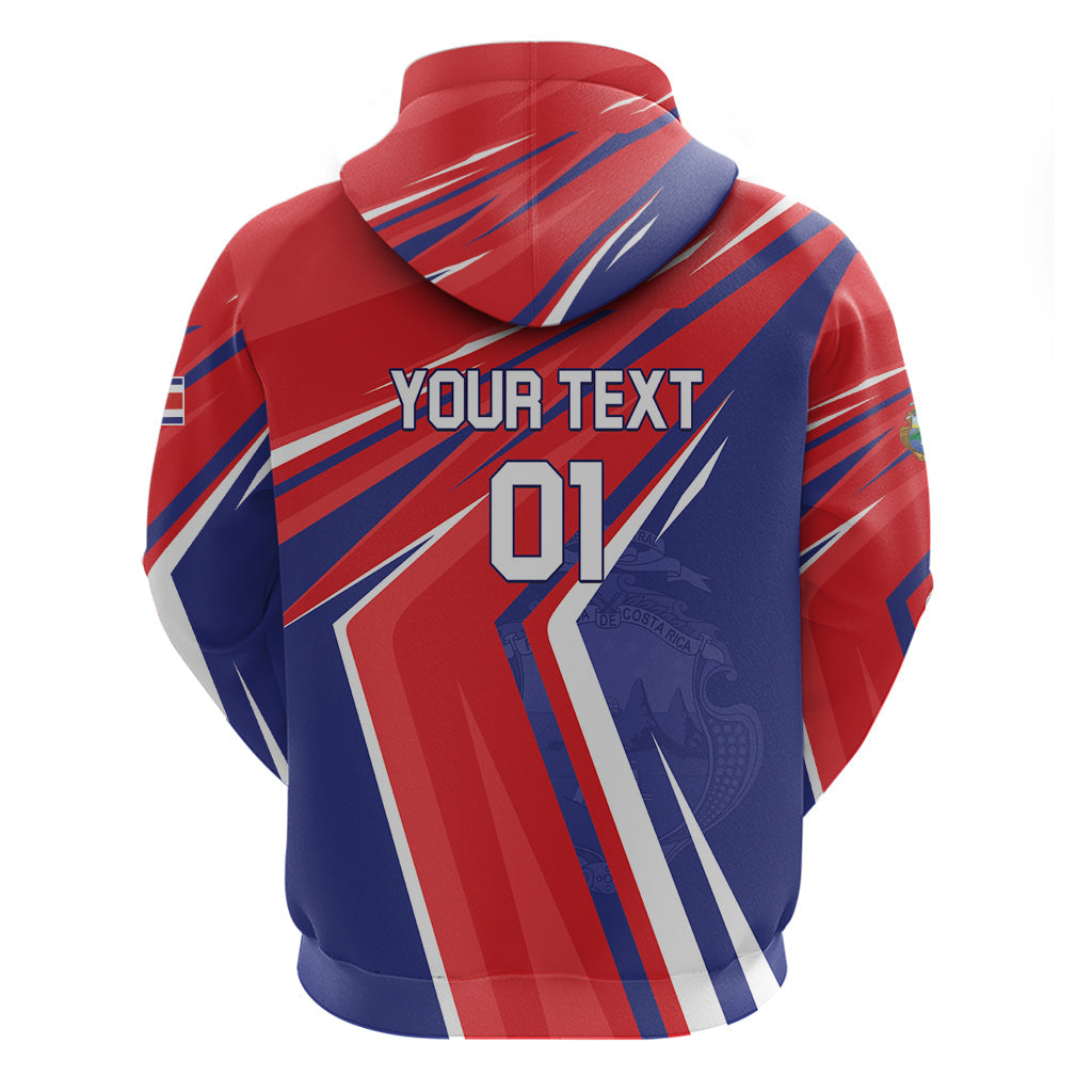 Personalized Costa Rica 2024 Soccer Hoodie Come On Los Ticos LT01