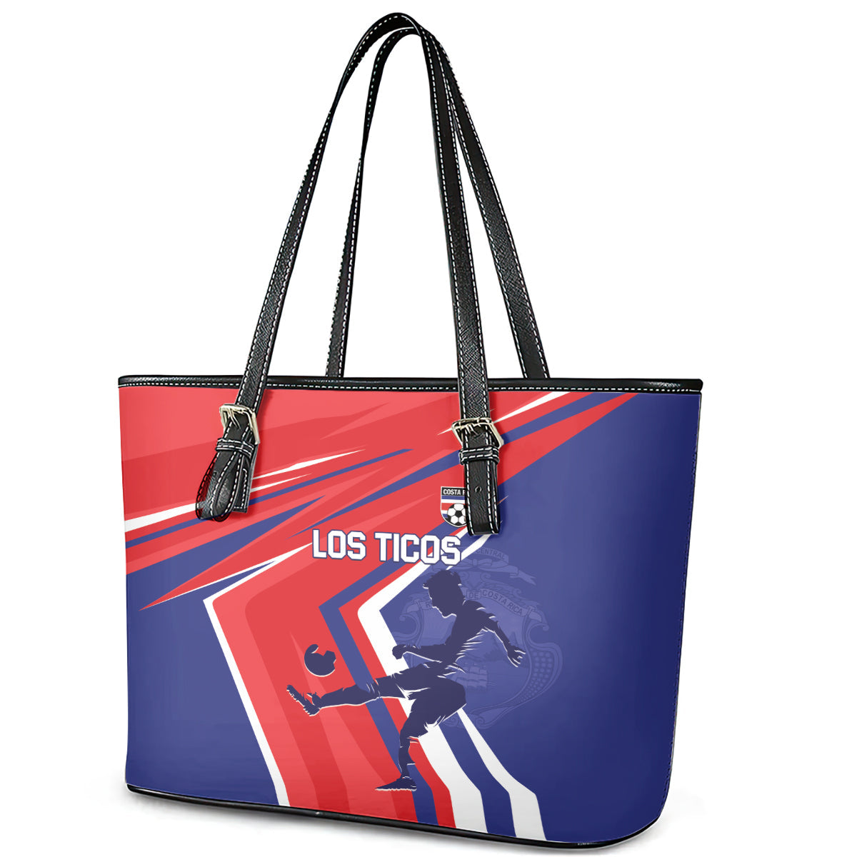 Costa Rica 2024 Soccer Leather Tote Bag Come On Los Ticos LT01