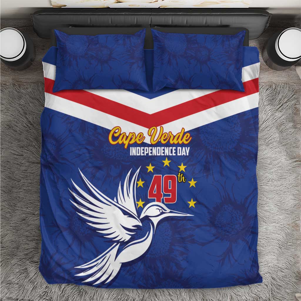 Cape Verde Independence Day Bedding Set Gerbera Daisy Pattern LT01