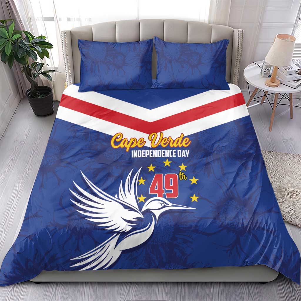 Cape Verde Independence Day Bedding Set Gerbera Daisy Pattern LT01