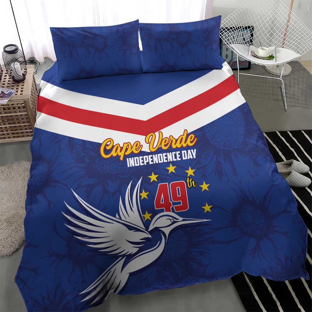 Cape Verde Independence Day Bedding Set Gerbera Daisy Pattern LT01
