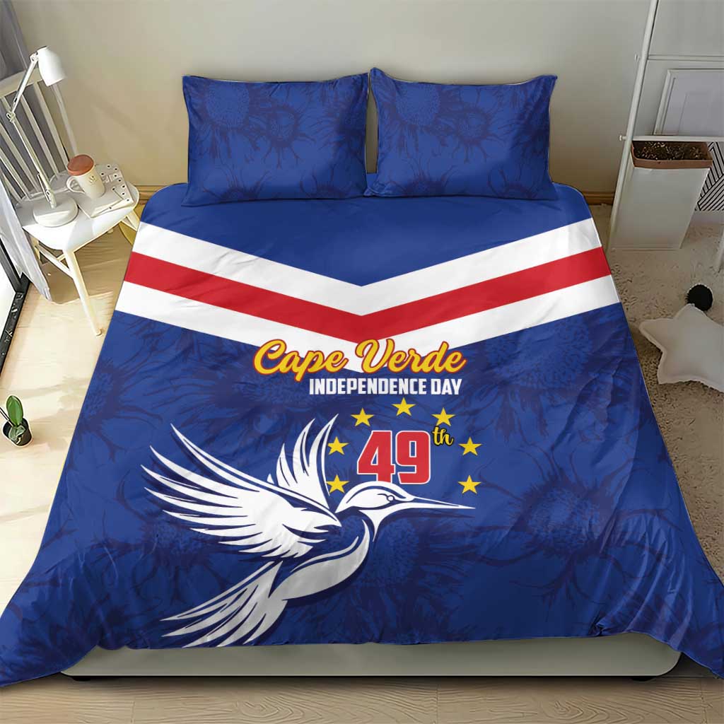 Cape Verde Independence Day Bedding Set Gerbera Daisy Pattern LT01