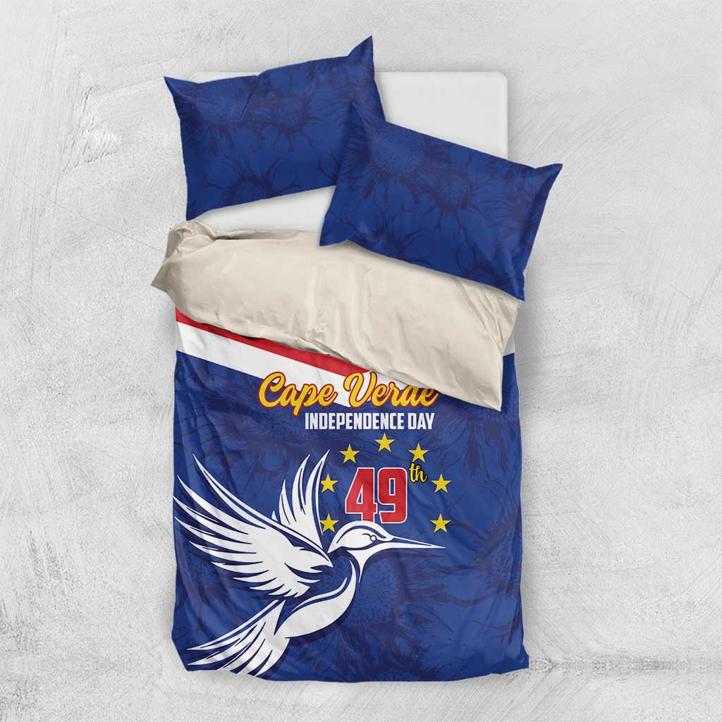 Cape Verde Independence Day Bedding Set Gerbera Daisy Pattern LT01