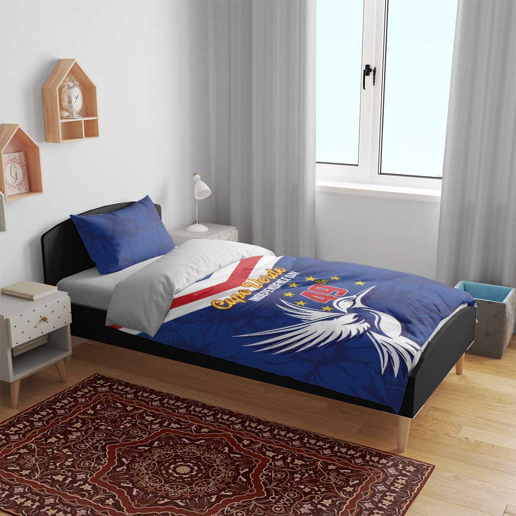 Cape Verde Independence Day Bedding Set Gerbera Daisy Pattern LT01
