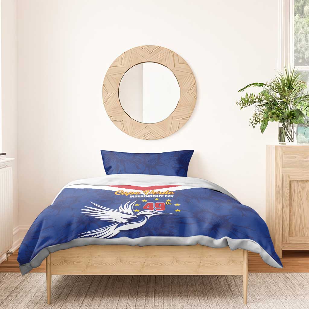 Cape Verde Independence Day Bedding Set Gerbera Daisy Pattern LT01