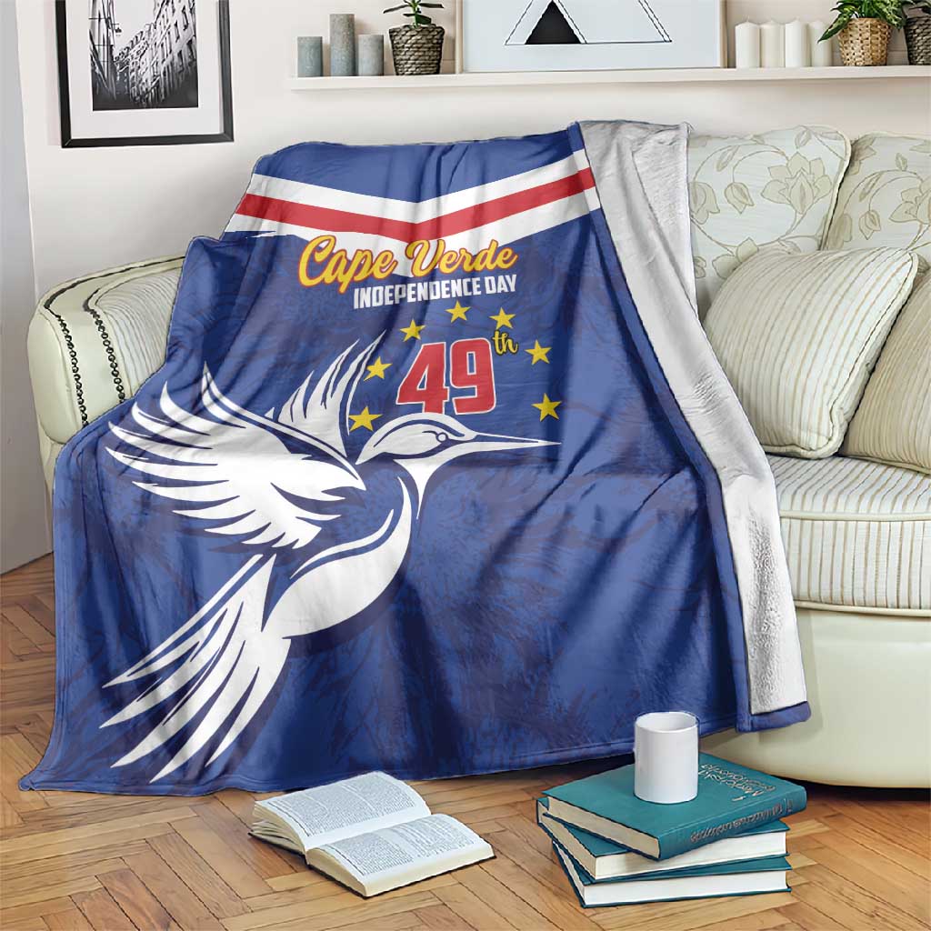 Cape Verde Independence Day Blanket Gerbera Daisy Pattern LT01