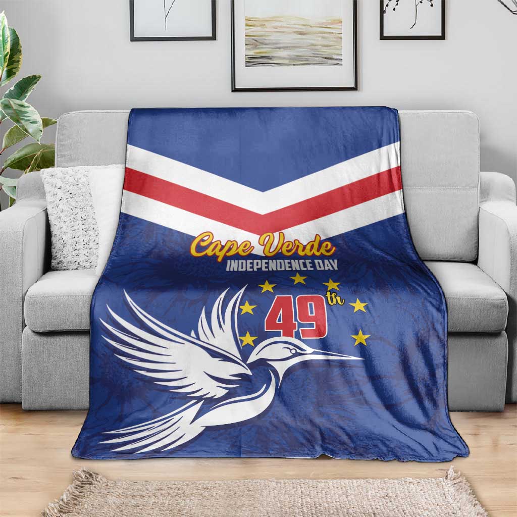 Cape Verde Independence Day Blanket Gerbera Daisy Pattern LT01