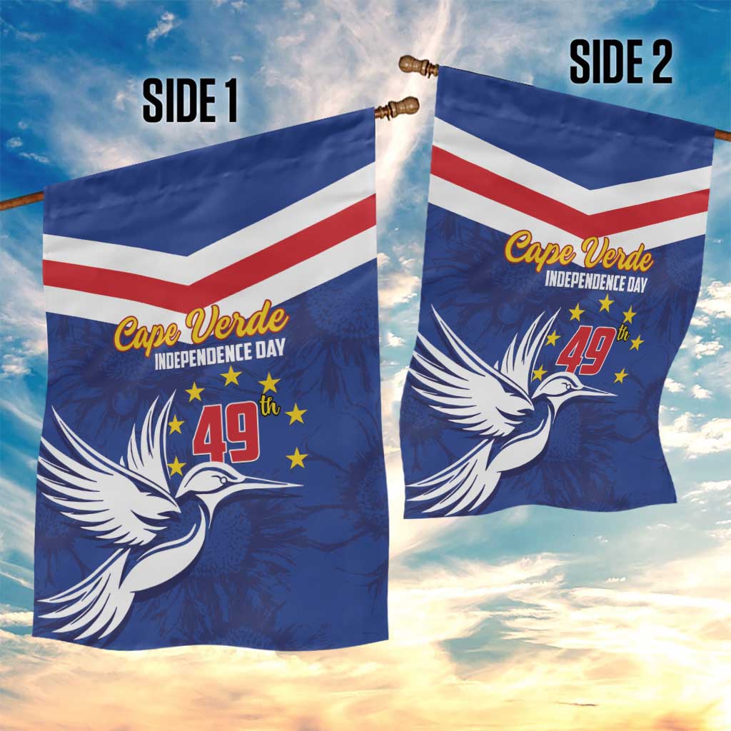 Cape Verde Independence Day Garden Flag Gerbera Daisy Pattern LT01