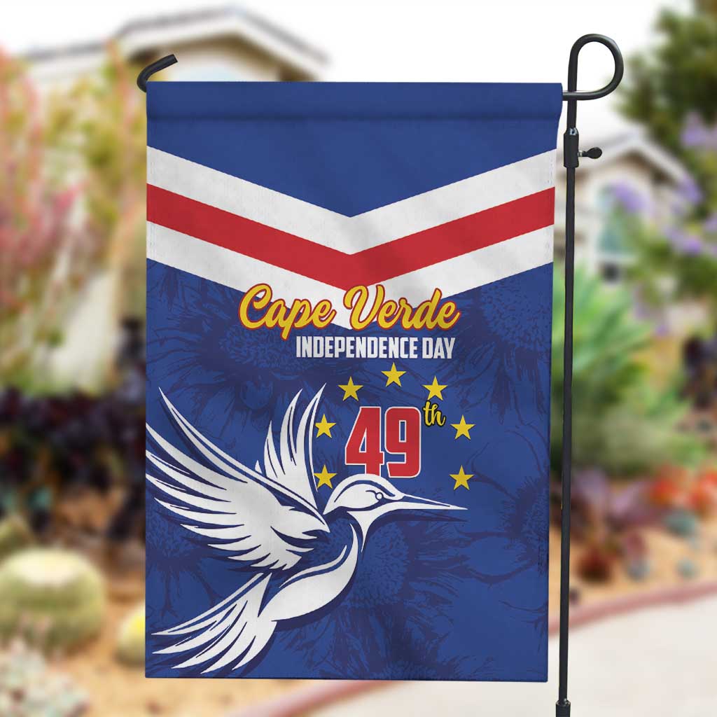 Cape Verde Independence Day Garden Flag Gerbera Daisy Pattern LT01