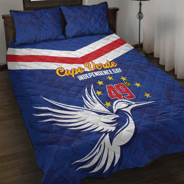 Cape Verde Independence Day Quilt Bed Set Gerbera Daisy Pattern LT01