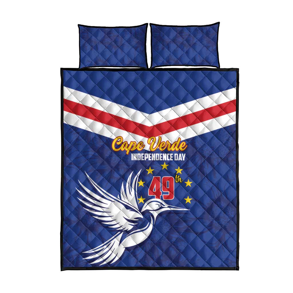 Cape Verde Independence Day Quilt Bed Set Gerbera Daisy Pattern LT01