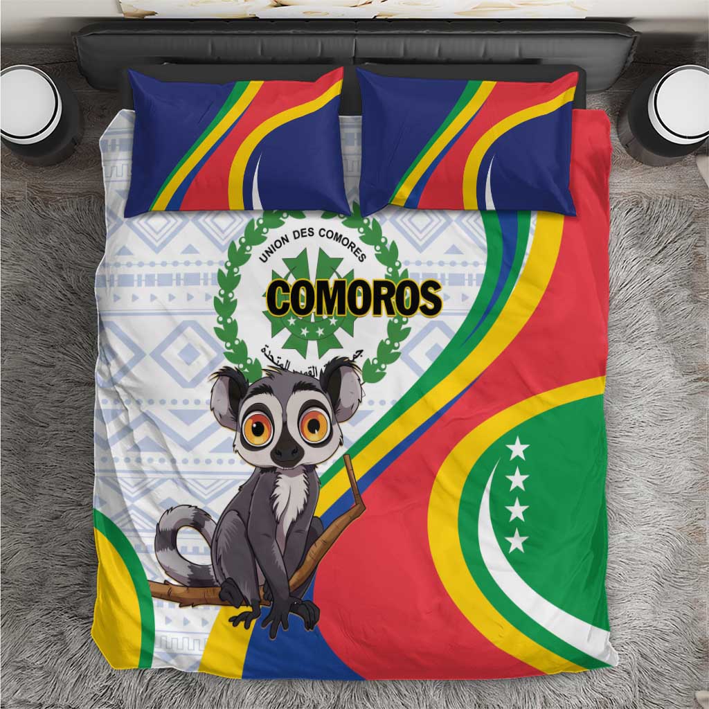 Comoros Bedding Set 1975 Komori Mongoose Lemur African Pattern LT01