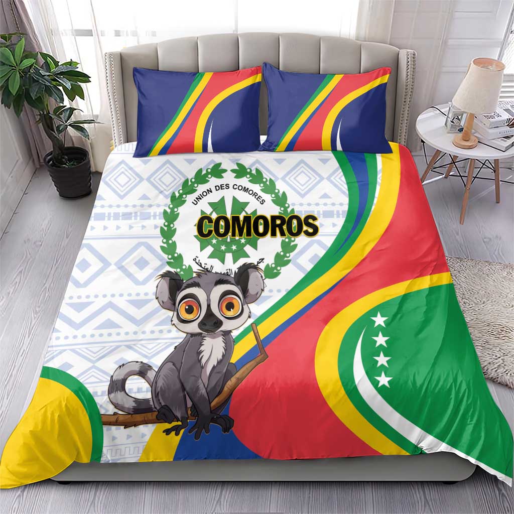 Comoros Bedding Set 1975 Komori Mongoose Lemur African Pattern LT01