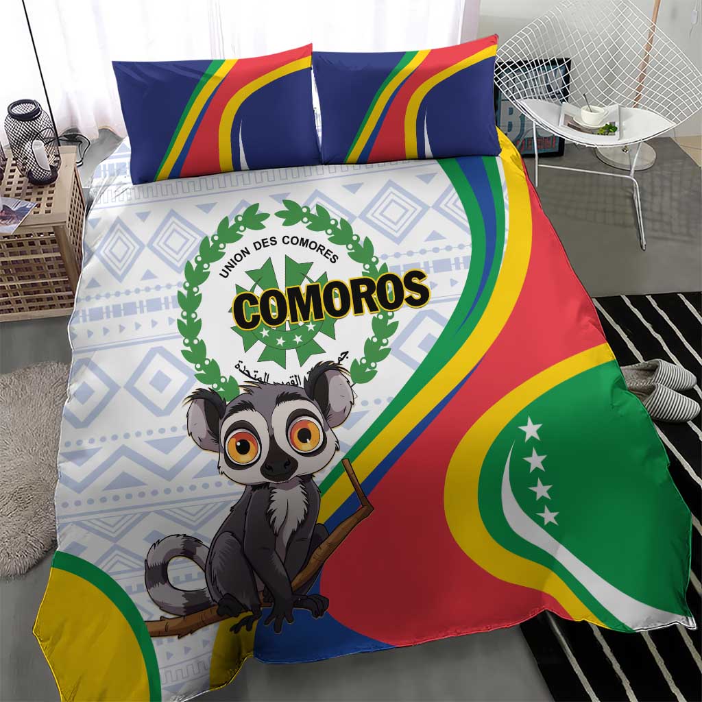 Comoros Bedding Set 1975 Komori Mongoose Lemur African Pattern LT01