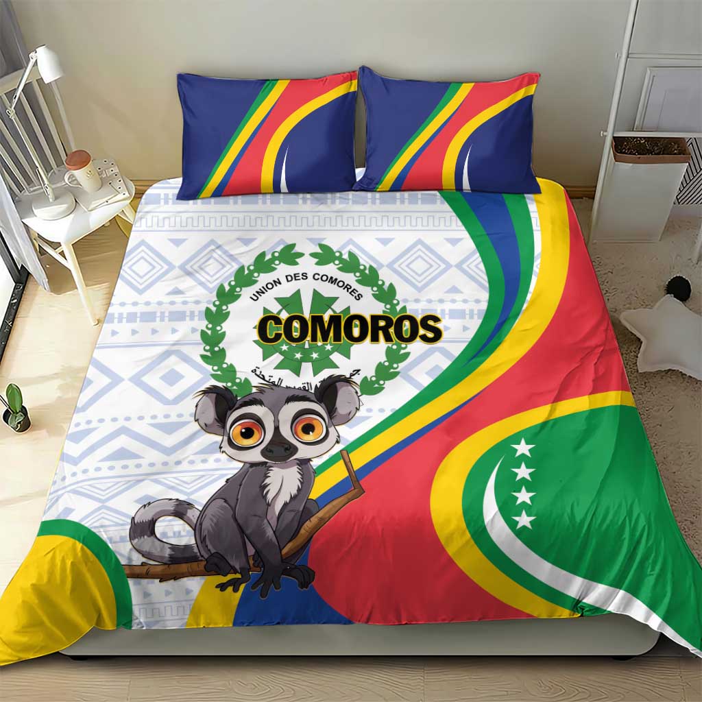 Comoros Bedding Set 1975 Komori Mongoose Lemur African Pattern LT01