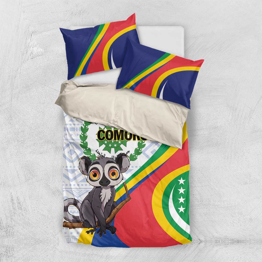 Comoros Bedding Set 1975 Komori Mongoose Lemur African Pattern LT01