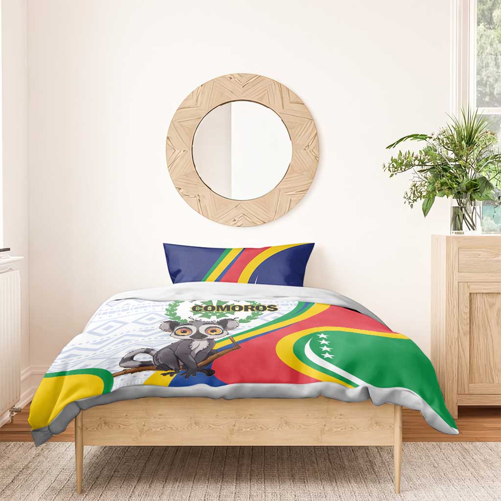 Comoros Bedding Set 1975 Komori Mongoose Lemur African Pattern LT01
