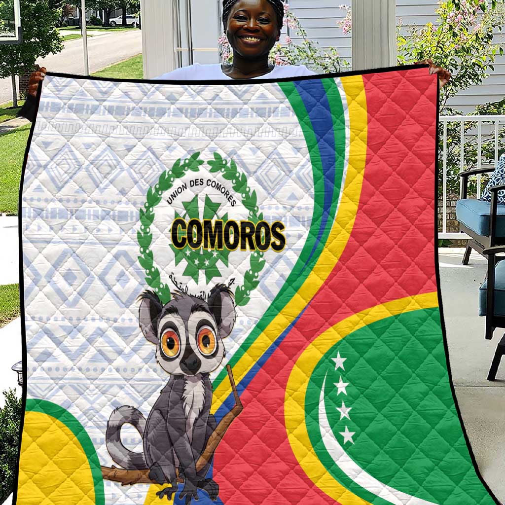 Comoros Quilt 1975 Komori Mongoose Lemur African Pattern LT01