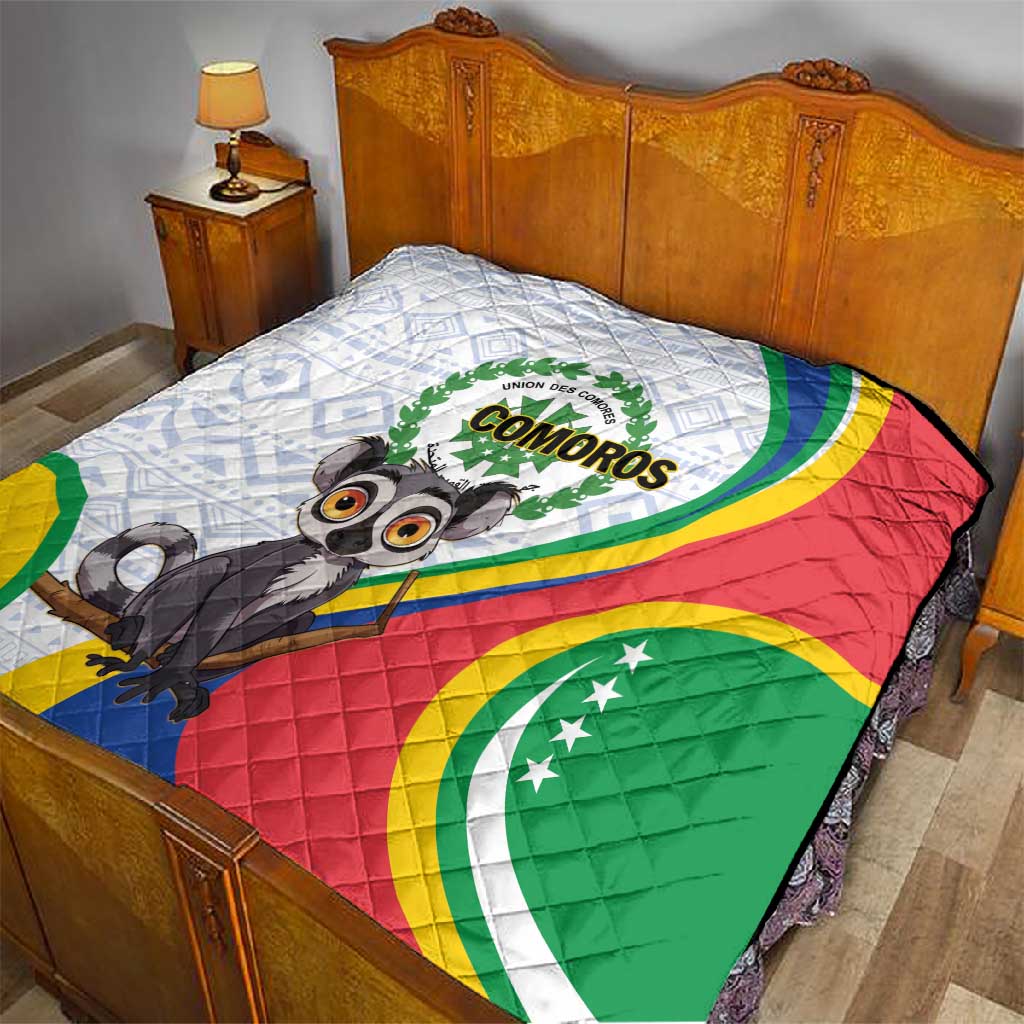 Comoros Quilt 1975 Komori Mongoose Lemur African Pattern LT01