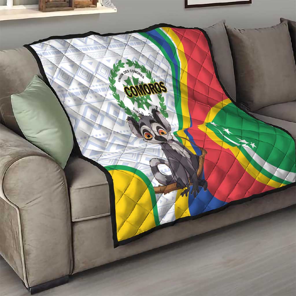 Comoros Quilt 1975 Komori Mongoose Lemur African Pattern LT01