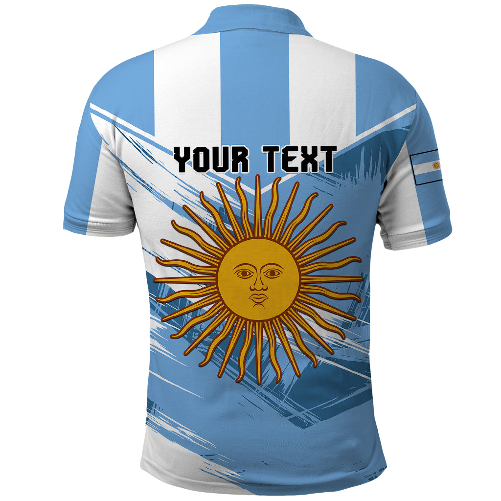Custom Argentina Polo Shirt La Argentina Sol De Mayo Sport Style LT01