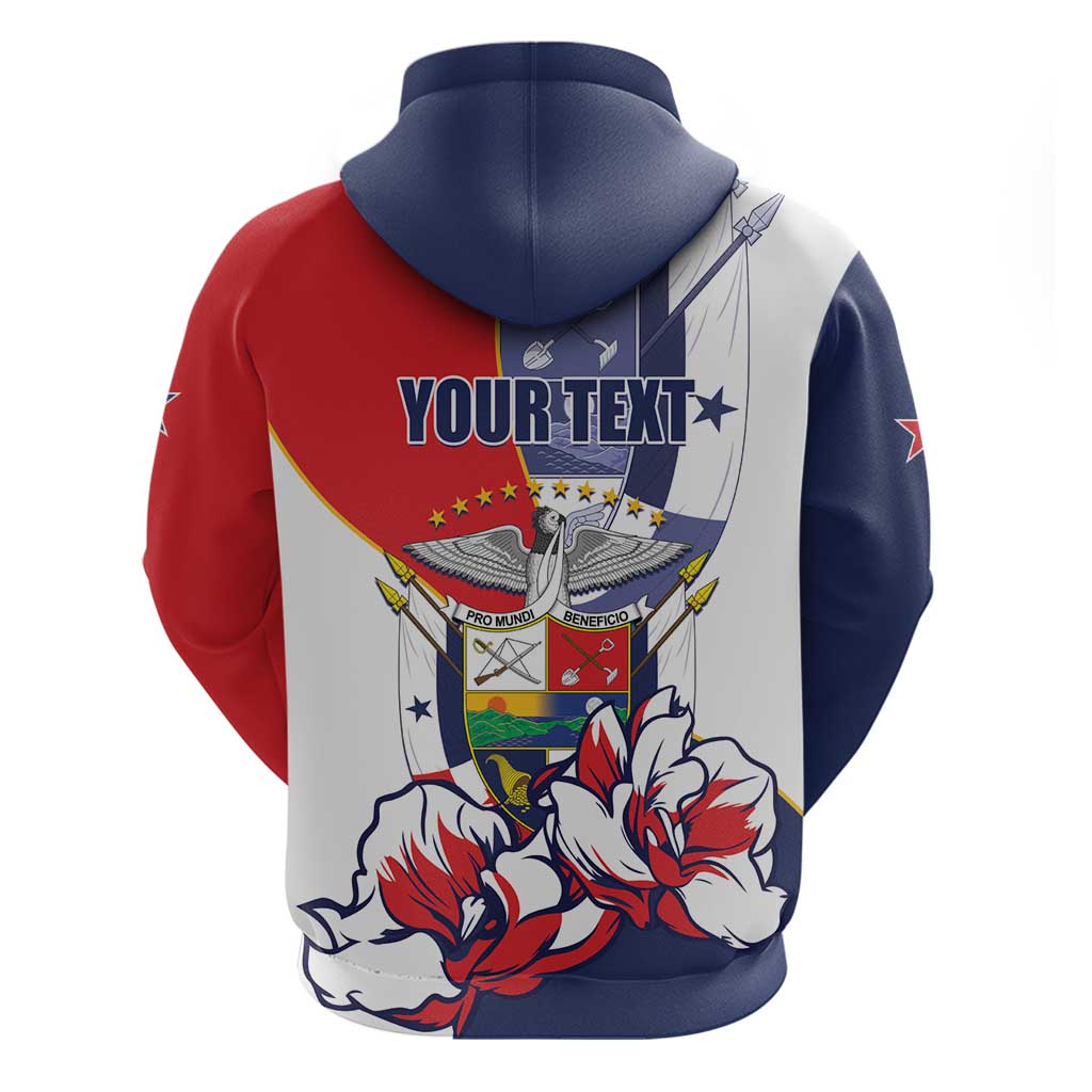 Personalized Panama Harpy Eagle Hoodie Pro Mundi Beneficio Flor del Espiritu Santo LT01