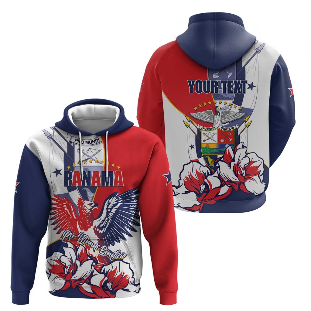 Personalized Panama Harpy Eagle Hoodie Pro Mundi Beneficio Flor del Espiritu Santo LT01