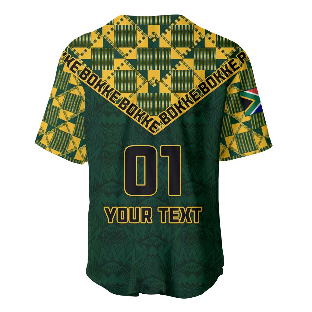 Custom South Africa Rugby Baseball Jersey - Go Bokke Champion, World Cup LT01