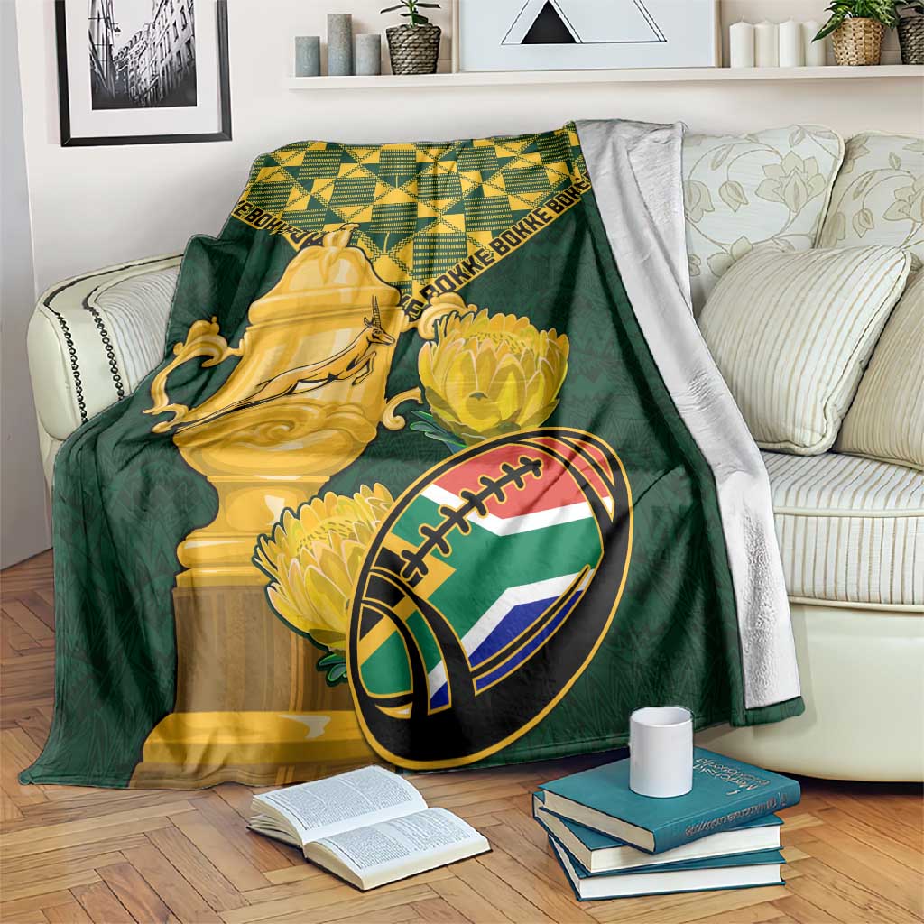 South Africa Rugby Blanket - Go Bokke Champion, World Cup LT01