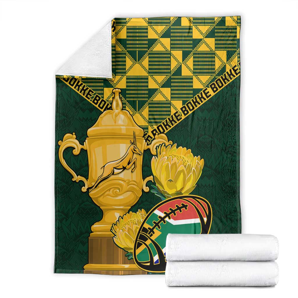 South Africa Rugby Blanket - Go Bokke Champion, World Cup LT01