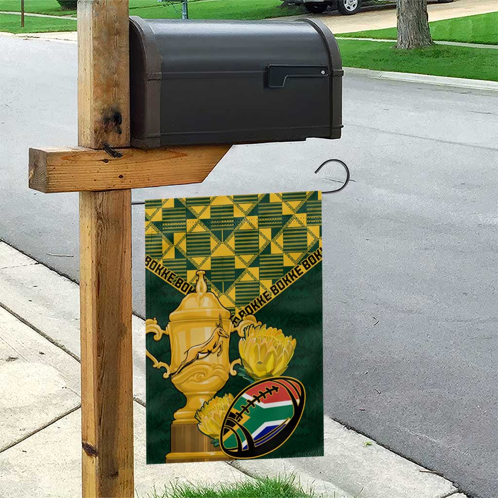 South Africa Rugby Garden Flag - Go Bokke Champion, World Cup LT01