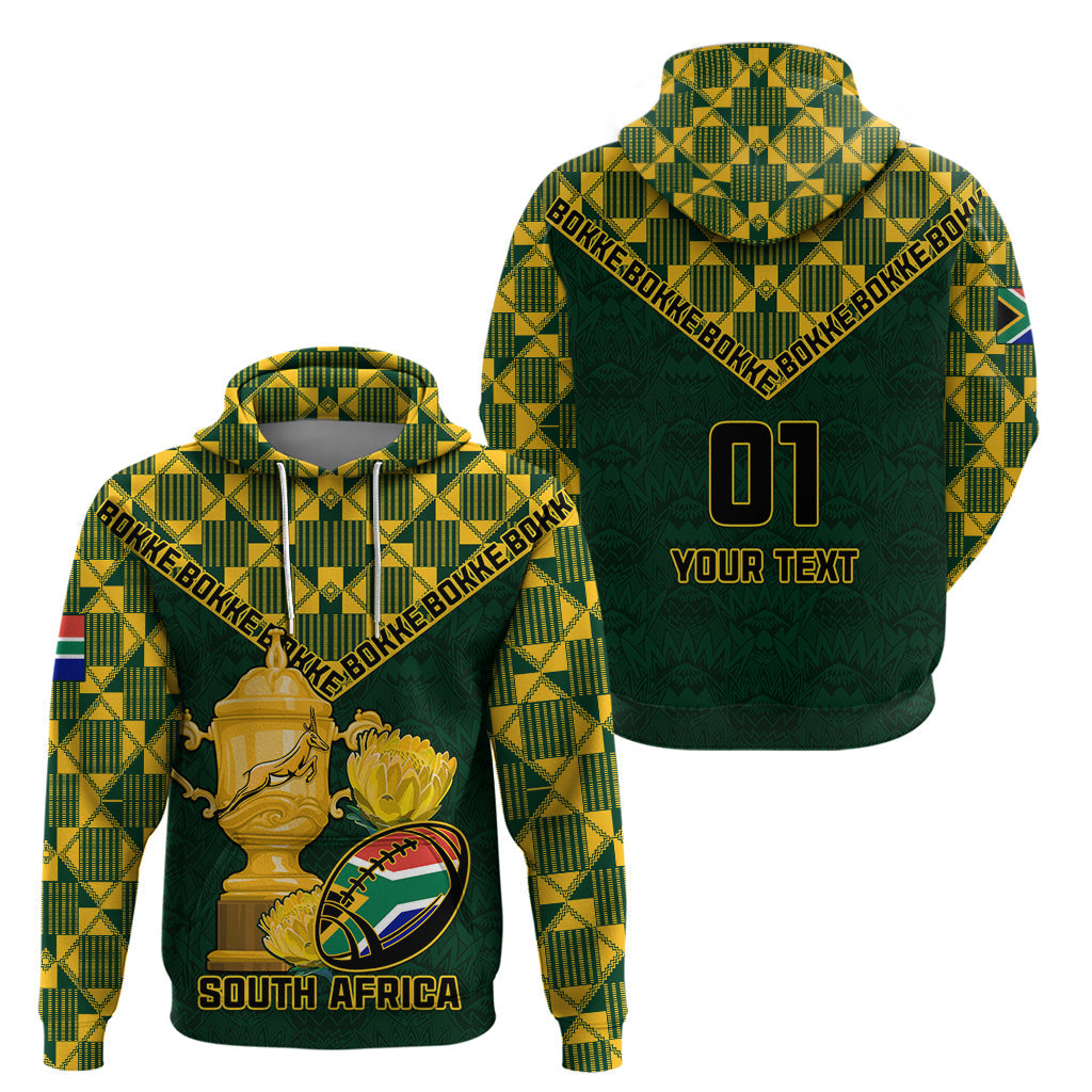 Custom South Africa Rugby Hoodie Go Bokke Champion 2023 World Cup LT01