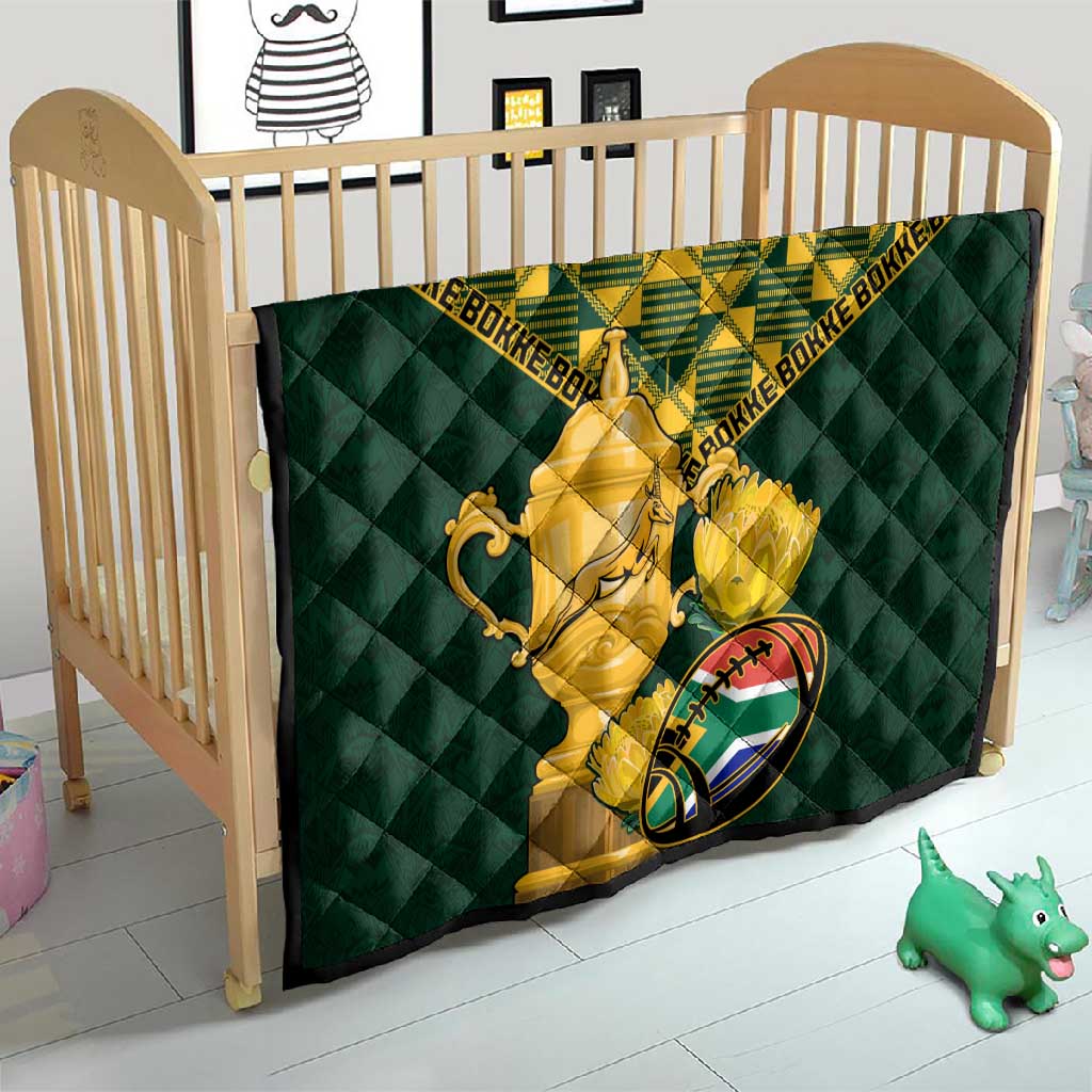 South Africa Rugby Quilt - Go Bokke Champion, World Cup LT01