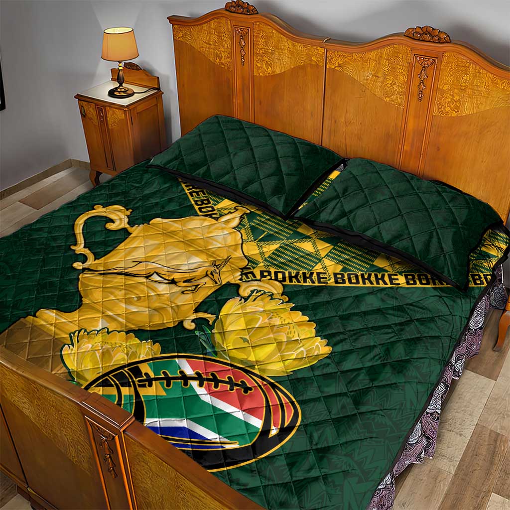 South Africa Rugby Quilt Bed Set - Go Bokke Champion, World Cup LT01