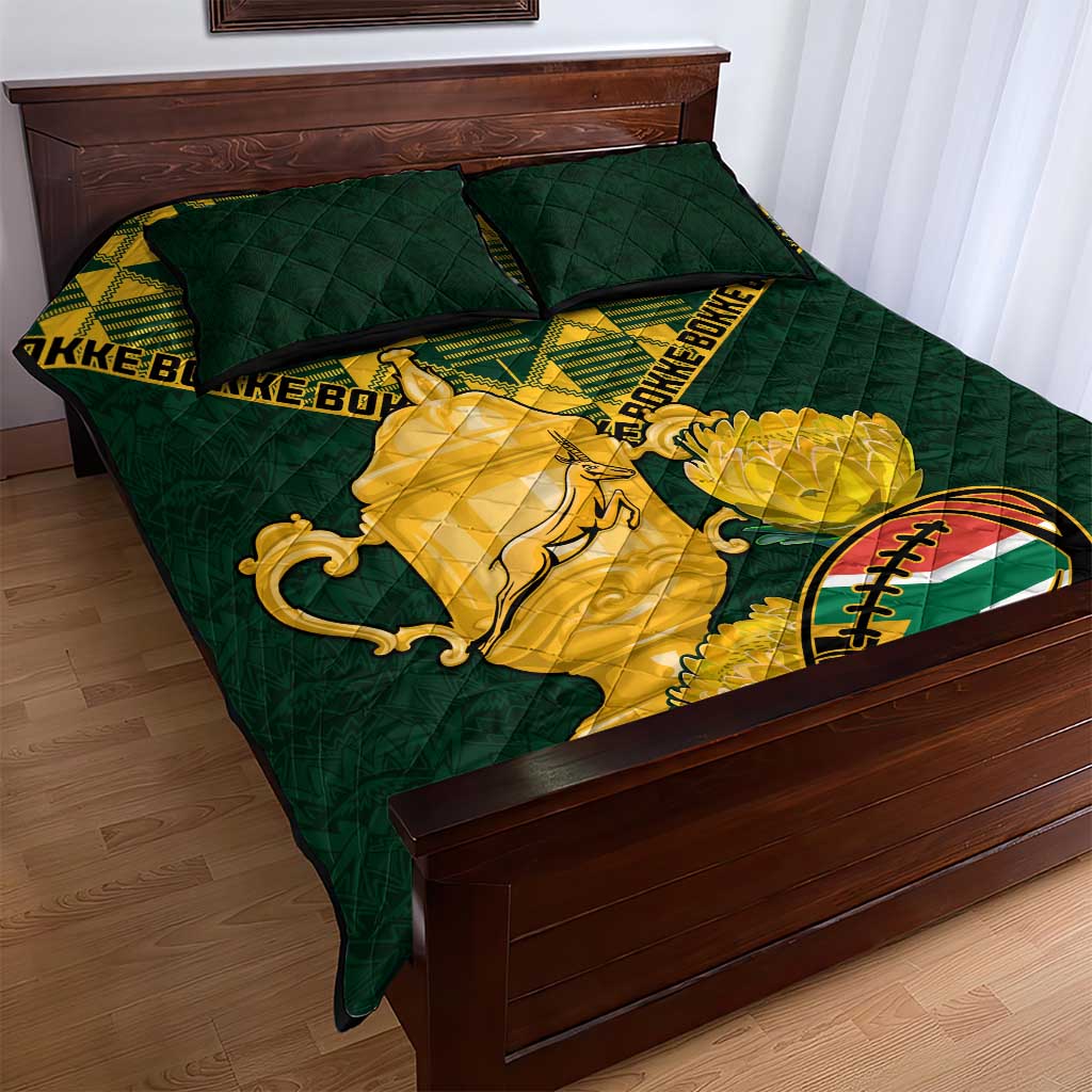 South Africa Rugby Quilt Bed Set - Go Bokke Champion, World Cup LT01