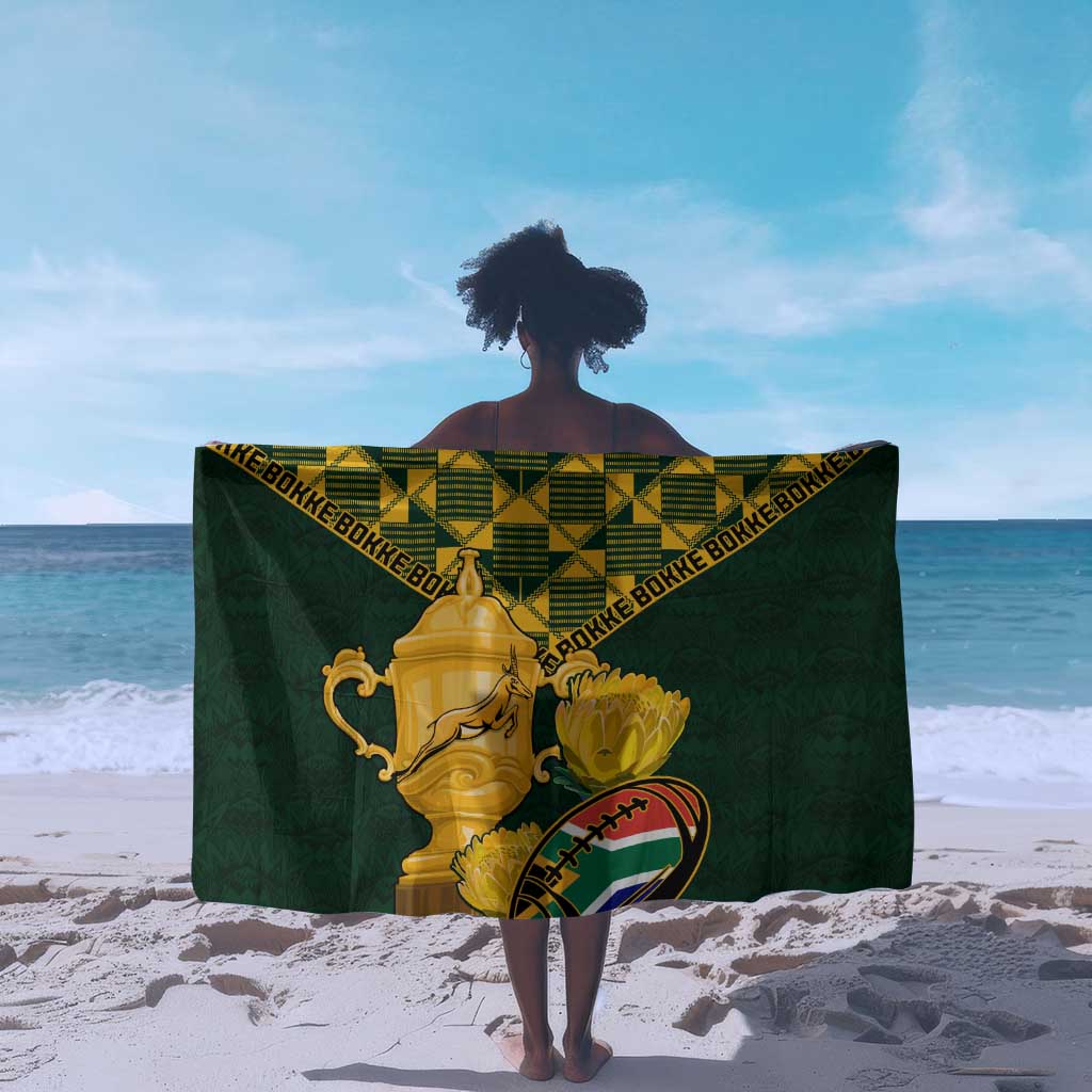 South Africa Rugby Sarong - Go Bokke Champion, World Cup LT01