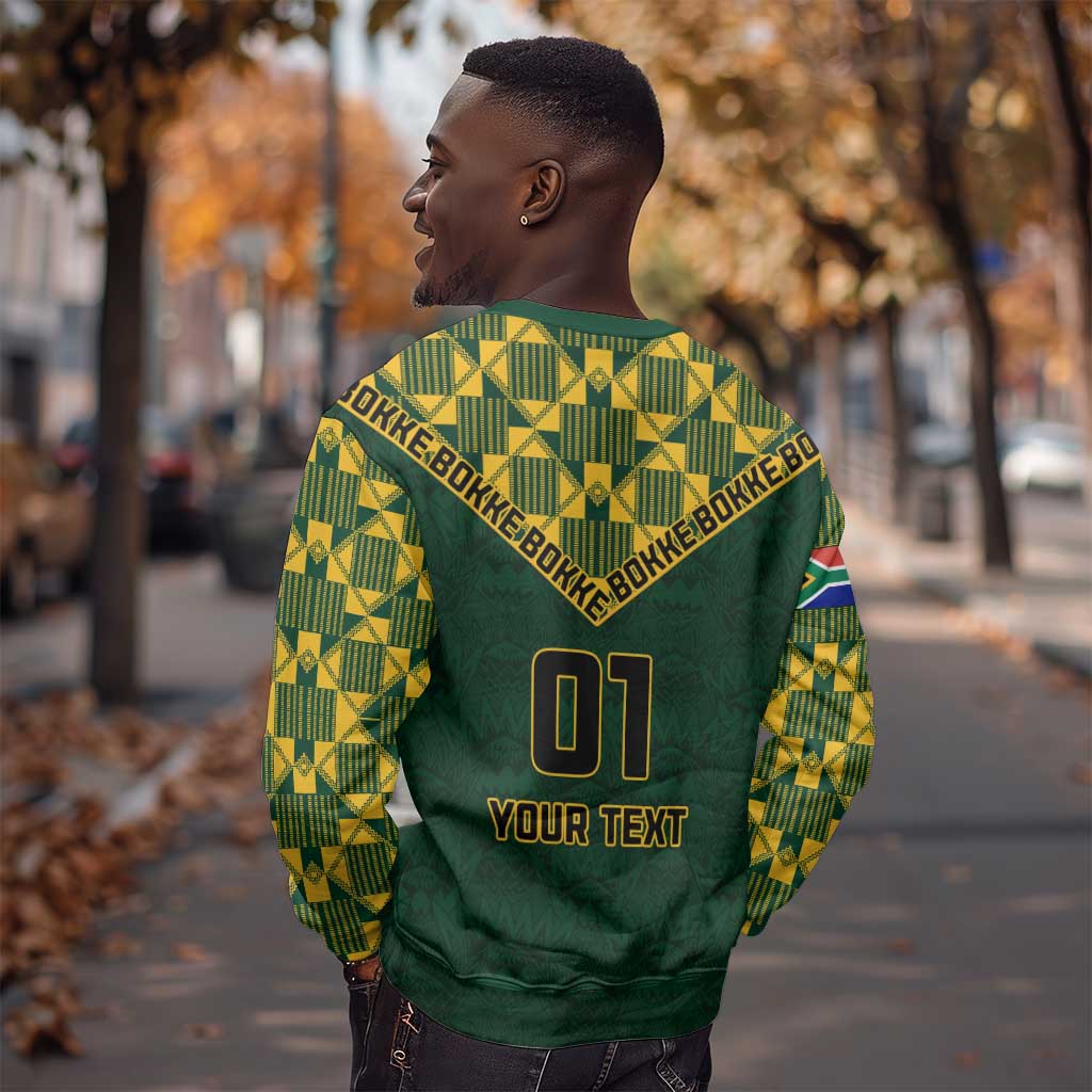 Custom South Africa Rugby Sweatshirt - Go Bokke Champion, World Cup LT01