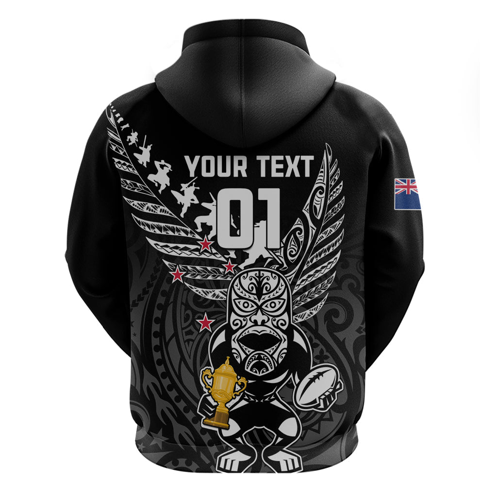 Custom New Zealand Silver Fern Rugby Hoodie Aotearoa Champion 2023 World Cup LT01