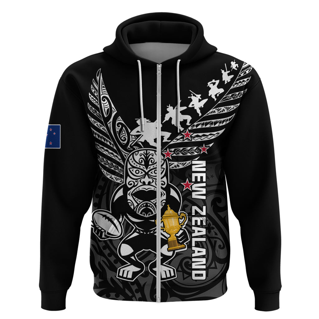 Custom New Zealand Silver Fern Rugby Hoodie Aotearoa Champion 2023 World Cup LT01