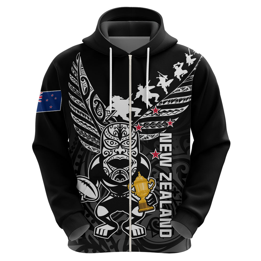 Custom New Zealand Silver Fern Rugby Hoodie Aotearoa Champion 2023 World Cup LT01