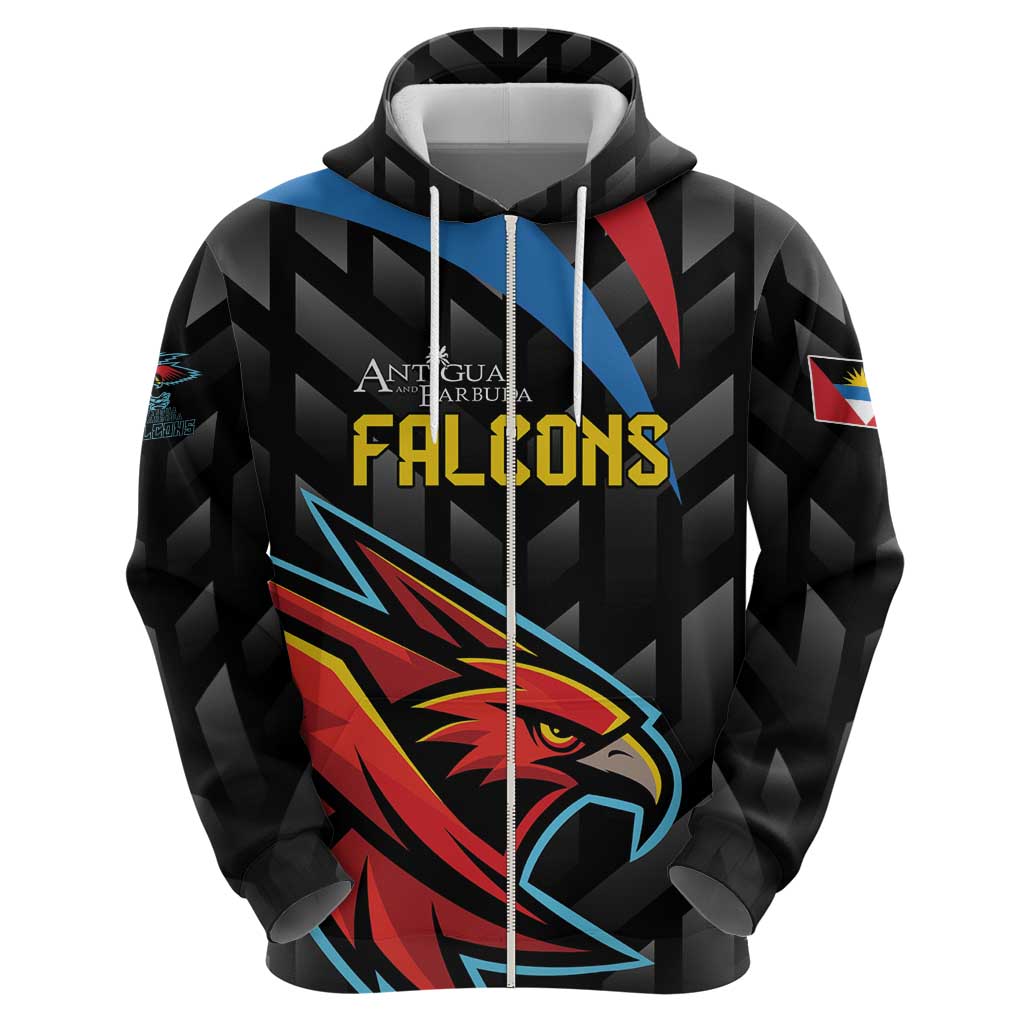 Custom Antigua and Barbuda Cricket Hoodie Falcons Flying High LT01