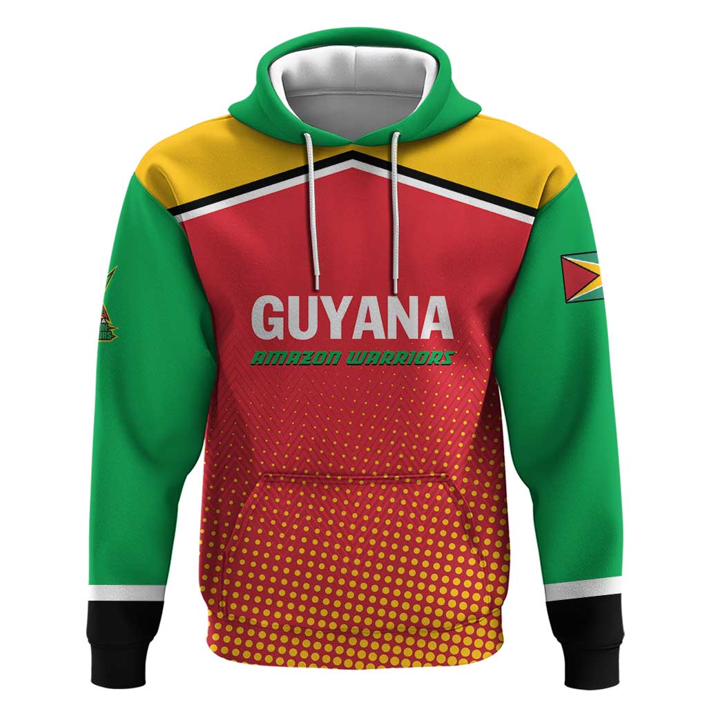Custom Guyana Cricket Amazon Warriors Hoodie All The Way Champions LT01