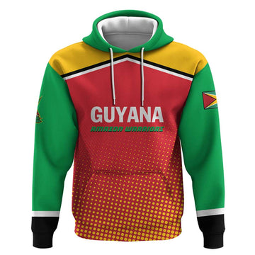 Custom Guyana Cricket Amazon Warriors Hoodie All The Way Champions LT01