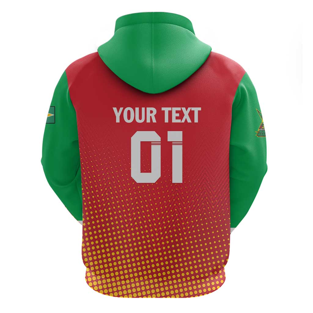 Custom Guyana Cricket Amazon Warriors Hoodie All The Way Champions LT01
