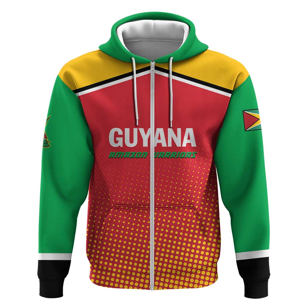 Custom Guyana Cricket Amazon Warriors Hoodie All The Way Champions LT01