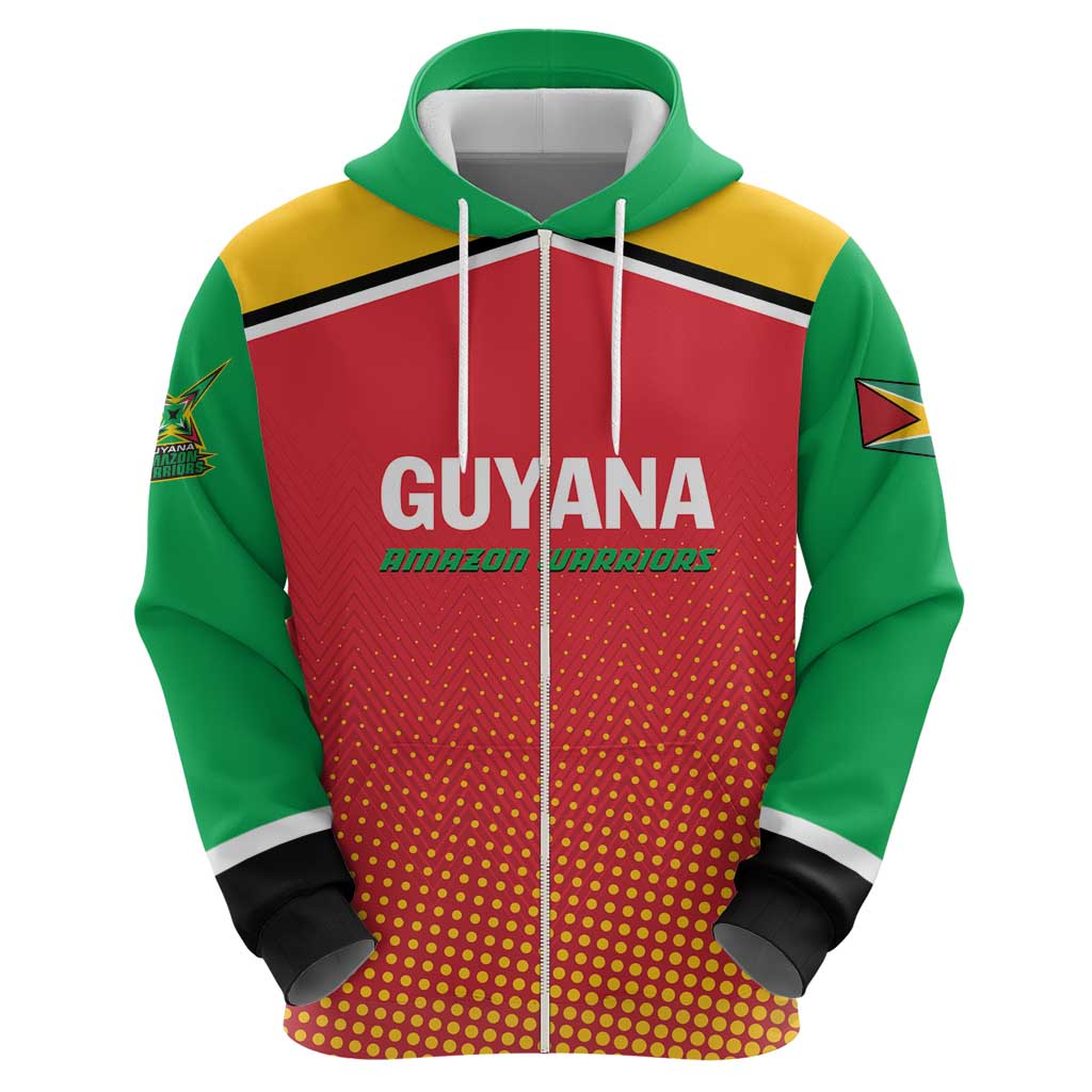 Custom Guyana Cricket Amazon Warriors Hoodie All The Way Champions LT01