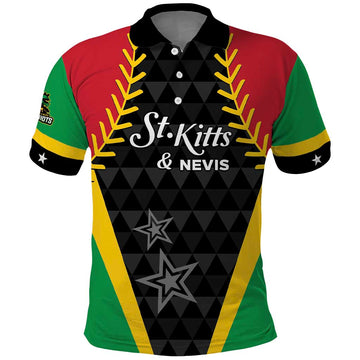 Custom Saint Kitts and Nevis Cricket Patriots Polo Shirt St Kitts Nevis in Our Blood LT01